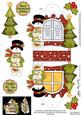 3D Snowman Xmas Window Treat Holder Christmas Decoration