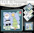 8x8 Xmas Dressing the Tree Santa Mini Kit 3D Decoupage