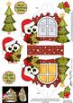 3D Hoot Owl Xmas Window Treat Holder Christmas Decoration
