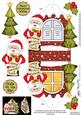 3D Santa Xmas Window Treat Holder Christmas Decoration