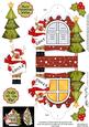 3D Rudolph Xmas Window Treat Holder Christmas Decoration