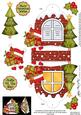 3D Robin Xmas Window Treat Holder Christmas Decoration