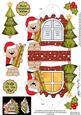 3D Livvy Bear Xmas Window Treat Holder Christmas Decoration