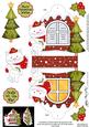 3D Cute Cat Xmas Window Treat Holder Christmas Decoration