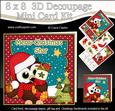 8x8 Christmas Shar Little Hoot Owl 3D Decoupage