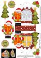 3D Santa Xmas Window Treat Holder Christmas Decoration