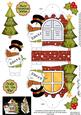 3D Snowman Xmas Window Treat Holder Christmas Decoration
