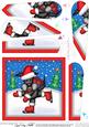 Xmas Hamish Scottie Dog Fan Pyramage Topper