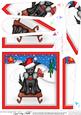 Xmas Sledging Hamish Scottie Dog Fan Pyramage Topper
