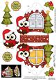 3D Hoot Owl Xmas Window Treat Holder Christmas Decoration