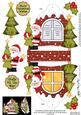 3D Santa Xmas Window Treat Holder Christmas Decoration