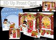 3D Christmas Singing Snowman Up Front Card Decoupage