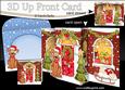 3D Christmas Rusty Dog's Bone Up Front Card Decoupage