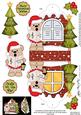 3D Livvy Bear Xmas Window Treat Holder Christmas Decoration