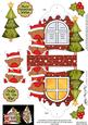 3D Robins Xmas Window Treat Holder Christmas Decoration