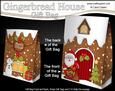 3D Xmas Santa Gingerbread House Gift Bag Mini Kit