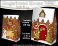 3D Xmas Rudolph Gingerbread House Gift Bag Mini Kit