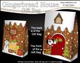 3D Xmas Pip Penguin Gingerbread House Gift Bag Mini Kit