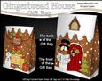 3D Xmas Singing Snowman Gingerbread House Gift Bag Mini Kit