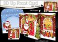 3D Xmas Santa Up Front Card Decoupage
