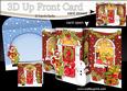 3D Xmas Rudolph Up Front Card Decoupage