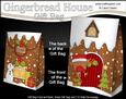 3D Xmas Bobbin Robin Gingerbread House Gift Bag Mini Kit