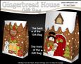 3D Xmas Snowman Gingerbread House Gift Bag Mini Kit