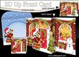 3D Xmas Little Hoot Owl Up Front Card Decoupage