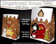 3D Xmas Pip Penguin Gingerbread House Gift Bag Mini Kit