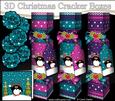 3D Pip Penguin Snowy Scene Christmas Cracker Boxes