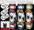 3D Black & Bright Presents Christmas Cracker Boxes