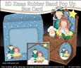 3D Holy Family Nativity Rubber Band Xmas Pop Up Box Card