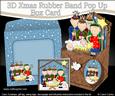 3D Kings & Shepherd Nativity Rubber Band Xmas Pop Up Box
