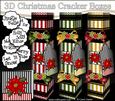 3D Poinsettia Christmas Cracker Boxes