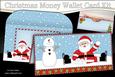 Christmas Santa & Snowman Money or Gift Wallet Card Kit