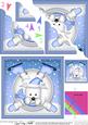 Xmas Oops Westie Dog Snowball Scallop Corner Topper