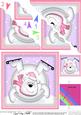 Xmas Oops Polar Bear Snowball Scallop Corner Topper
