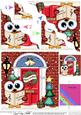 Little Hoot Owl Christmas Door Wavy Corner Side Stacker