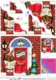 Rudolph Christmas Door Wavy Corner Side Stacker