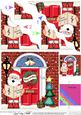 Singing Santa Christmas Door Wavy Corner Side Stacker