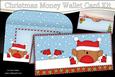 Christmas Bobbin Robin Money or Gift Wallet Card Kit