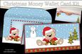 Christmas Livvy Bear Money or Gift Wallet Card Kit