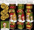 3D Livvy Bear Snowy Scene Christmas Cracker Boxes