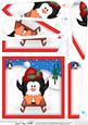 Xmas Penguin Fan Pyramage Topper