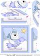 Xmas Ben Polar Bear Fan Pyramage Topper