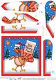 Xmas Percy Turkey Fan Pyramage Topper