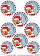 Rudolph Round Christmas Gift Tags