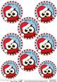 Little Hoot Owl Round Christmas Gift Tags