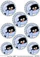 Pip Penguin Round Christmas Gift Tags