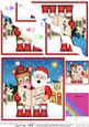 Singing Santa & Gigi Merry Carollers Wavy Corner Side Sta